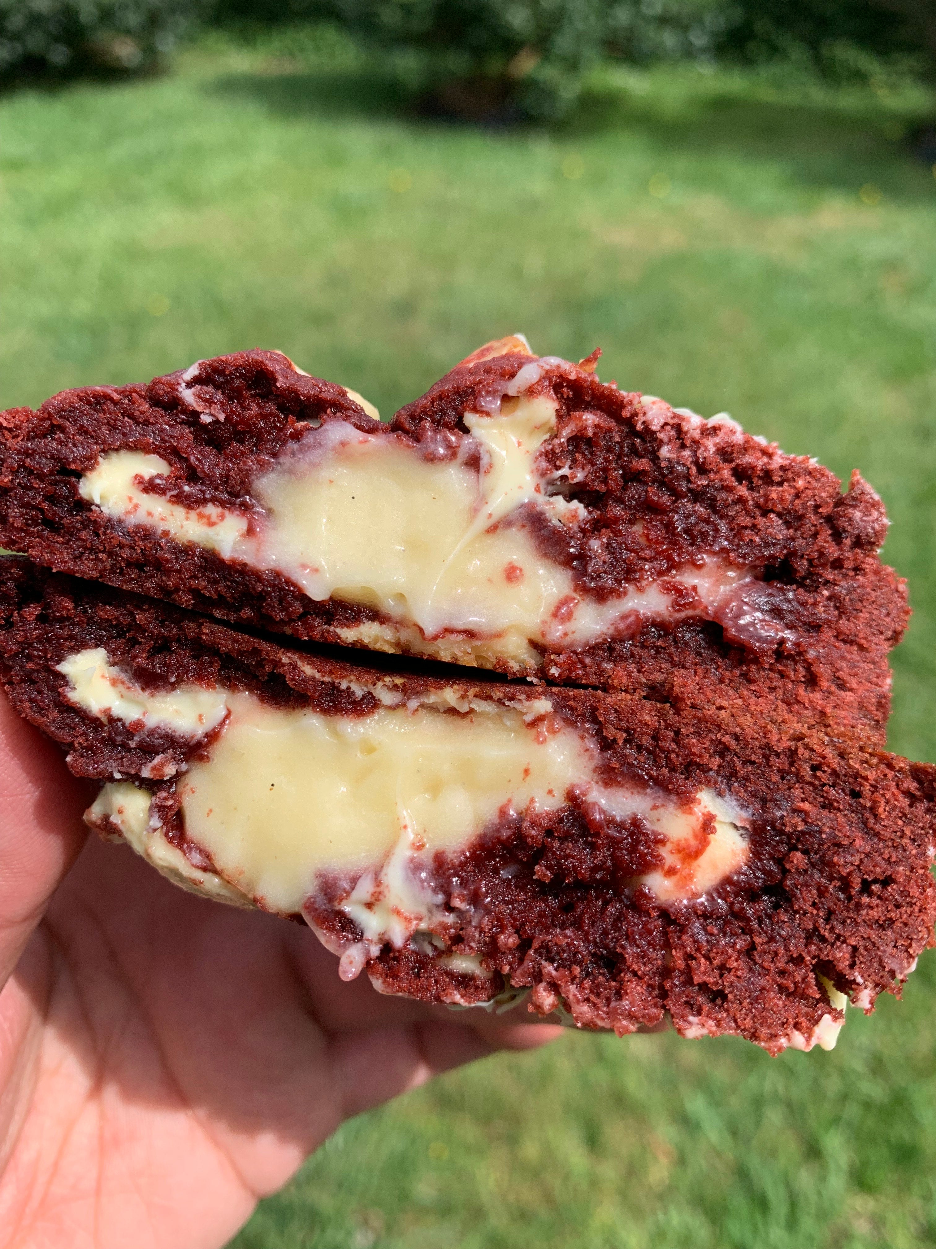 Red Velvet Cream Cheese Stuffed